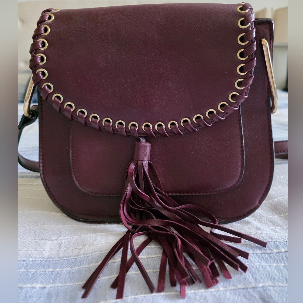 Bohenium Burgundy Crossbody Bag